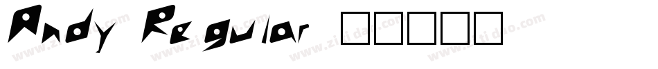 Andy Regular字体转换